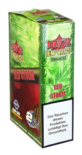 JAYS Terp Enhanced Hemp Wraps 50er Box RED STORM